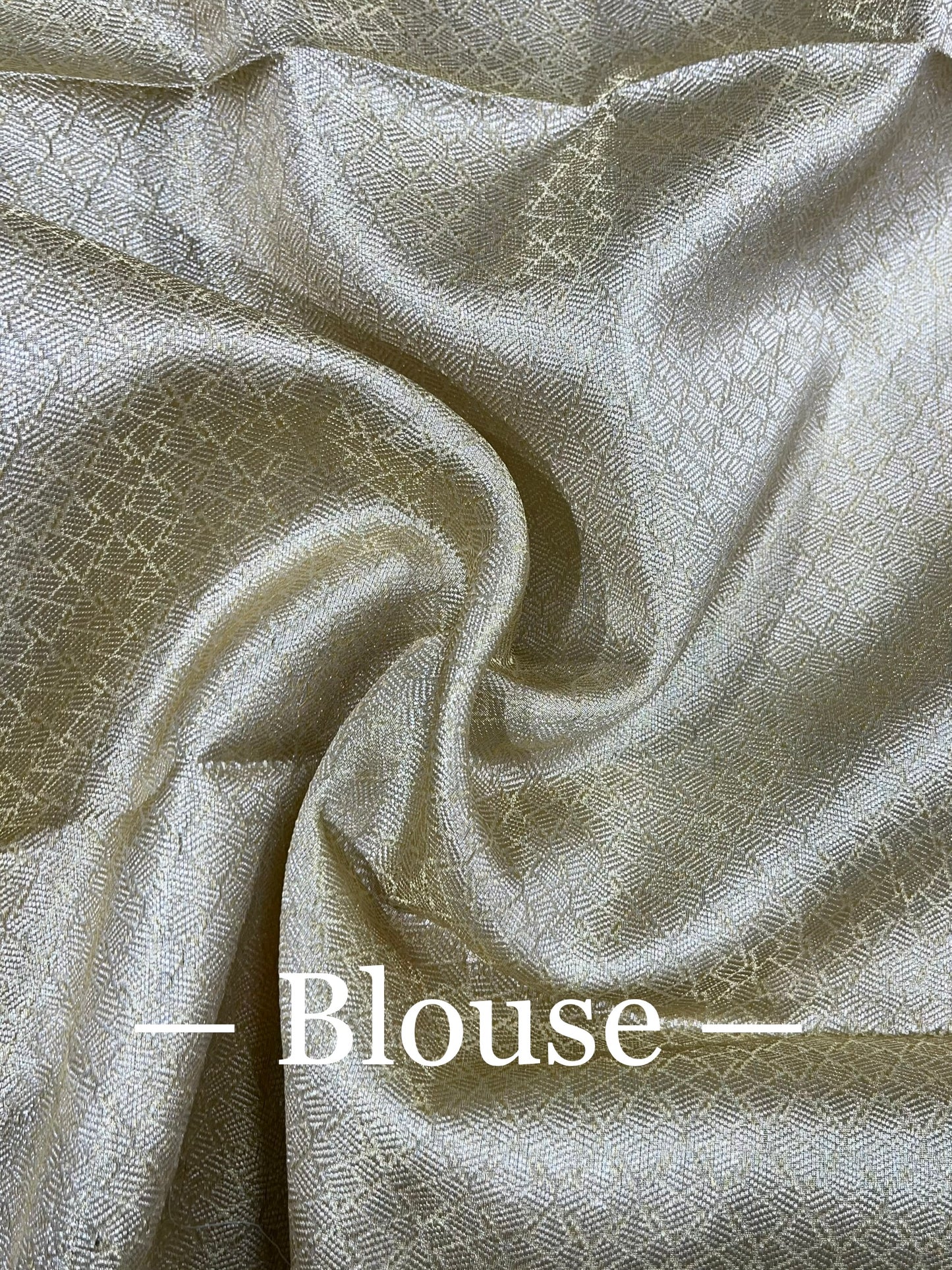 Golden Tissue Silk floral Jaal Banarasi Saree