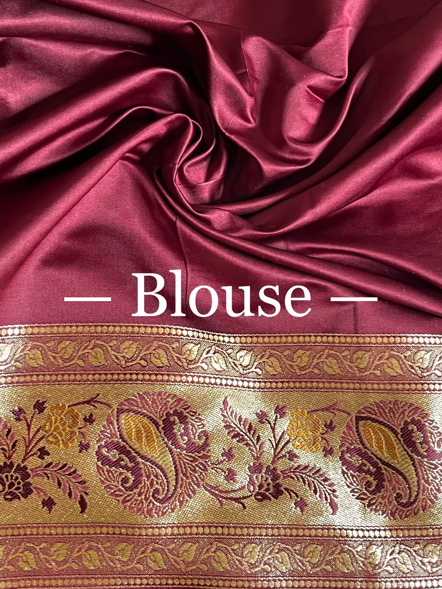 Maroon Meenakari Floral Jaal Katan Silk Saree