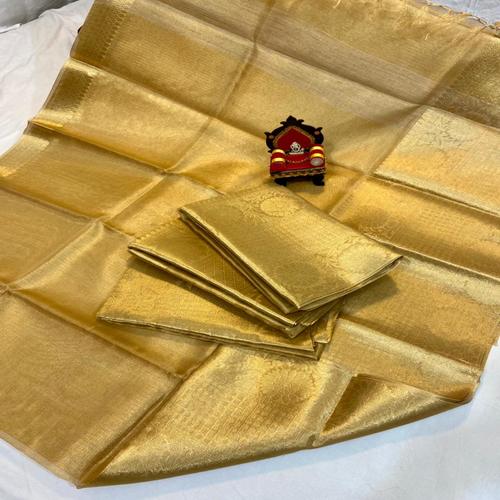 Golden Tissue Banarasi Silk Saree